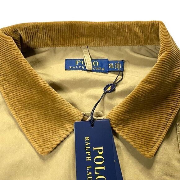 Polo Ralph Lauren Mens Khaki Shearling Patch Wading Jacket New with Tags XXL - Picture 10 of 15